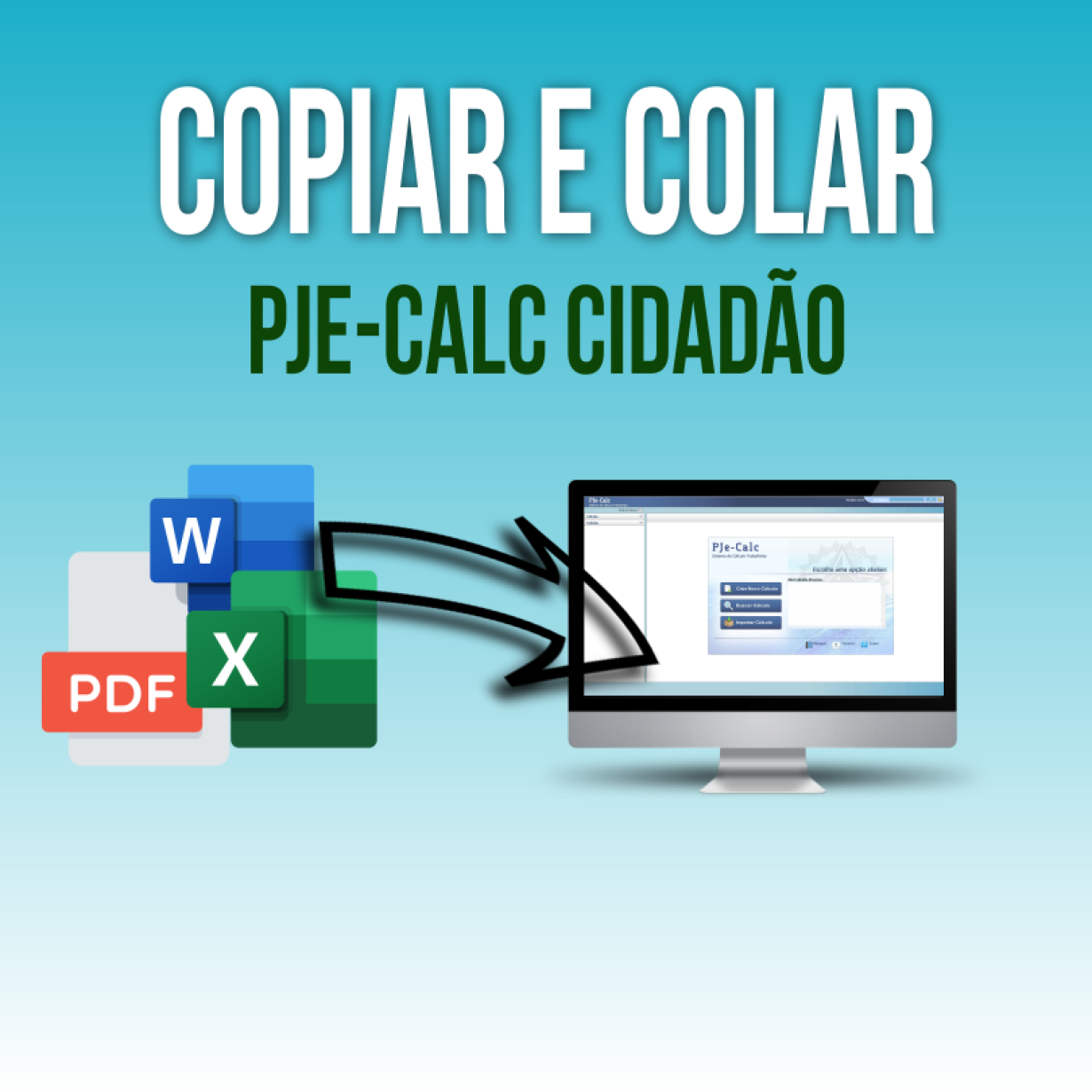 Copiar e Colar no Pje-Calc Cidadão